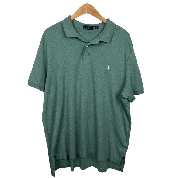Polo Ralph Lauren Other - Polo by Ralph Lauren Mens Size XXL T Tall Green Polo Shirt Cotton Regular Fit